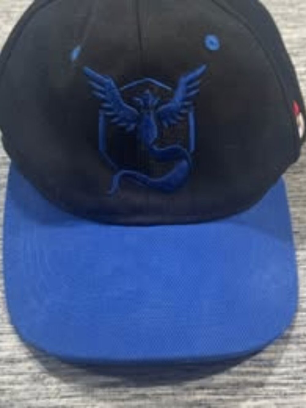 Pokemon Go Team Mystic Blue Hat Cap Phoenix Embroid